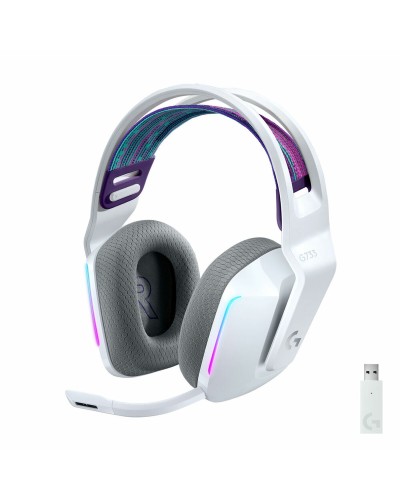 Auricolari con Microfono Logitech G733 Wireless Headset Bianco