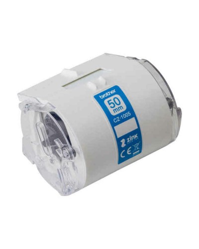 Gelamineerde Tape voor Labelmakers Brother BA79319 50 mm Blauw Wit