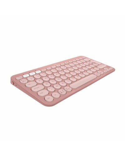 Bluetooth-Tastatur für Tablet Logitech K380 Französisch Rosa AZERTY