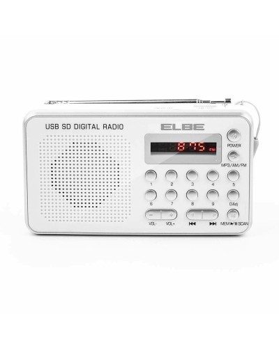 Radio ELBE RF49USB Blanc