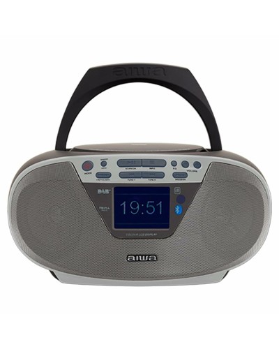 CD-Radio MP3 Aiwa BBTU500DAB/SL Silvrig FM