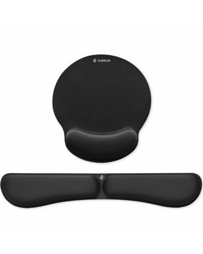 Tappetino con poggia polsi Subblim SUBMP04E020 Nero
