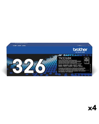 Väriaine Brother TN326BK Musta (4 osaa)