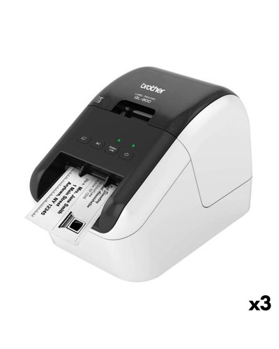 Thermodrucker Brother QL800 Schwarz (3 Stück)
