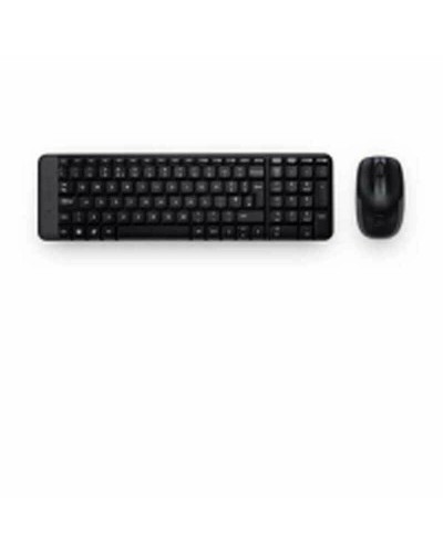 Toetsenbord en draadloze muis Logitech 920-003159 Zwart Qwerty Spaans