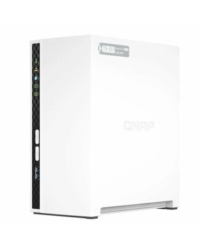 Memorizzazione in Rete NAS Qnap TS-233 Bianco Nero