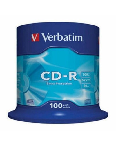 CD-R Verbatim 43411 52x 700 MB (100 Unidades)