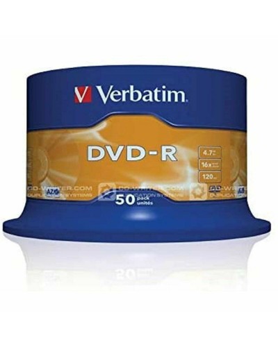 DVD-R Verbatim DVD-R Matt Silver 16x Silvrig (50 antal)