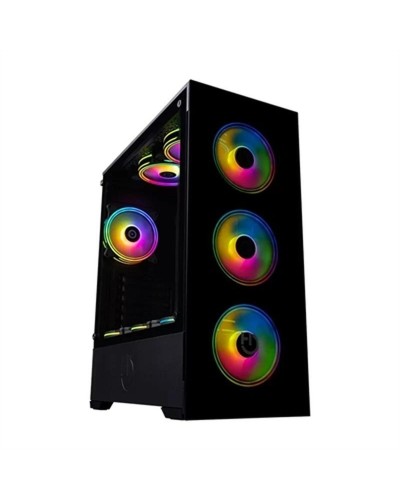 ATX semi-tornikotelo Hiditec CHA010038 Musta