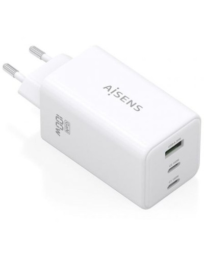 Kabelloses Ladegerät Aisens ASCH-100W3P051-W Weiß 100 W