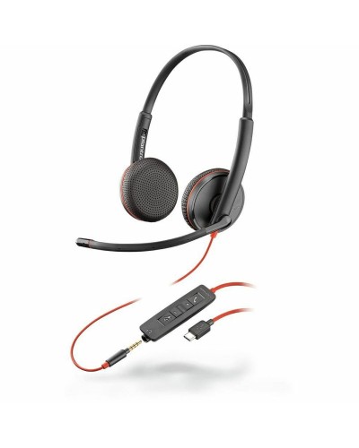 Auriculares con Micrófono Poly 8X229A6 Negro