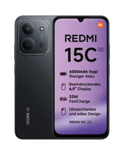 Smartphone Xiaomi Redmi 15C Octa Core 4 GB RAM 128 GB Black 6,9"