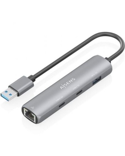 Hub USB Aisens ASUC-4P036-GR Grau