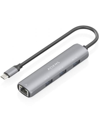 Hub USB Aisens ASUC-4P038-GR Gris
