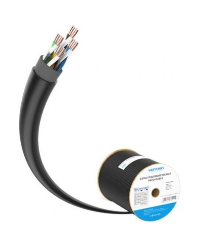 Kabel RJ45 Kategori 6 UTP Styv Vention IHLB305 Svart 305 m