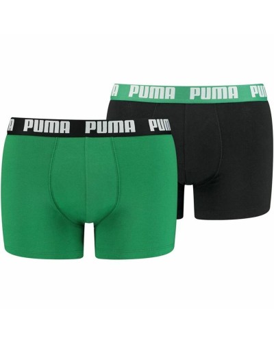 Men's Boxer Shorts Puma 521015001-035 Green (2 uds)