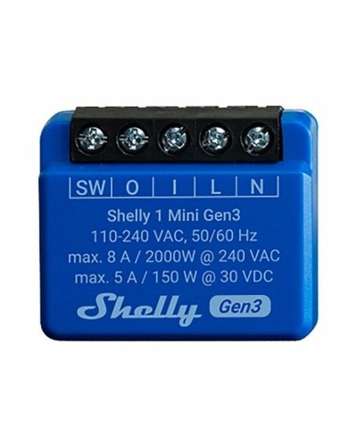 Shelly Módulo switch Mini 1 Gen3 Wi-Fi BT