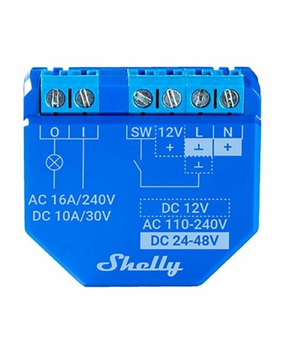 Slim Stopcontact Shelly PLUS 1 100 - 240 V 16 A