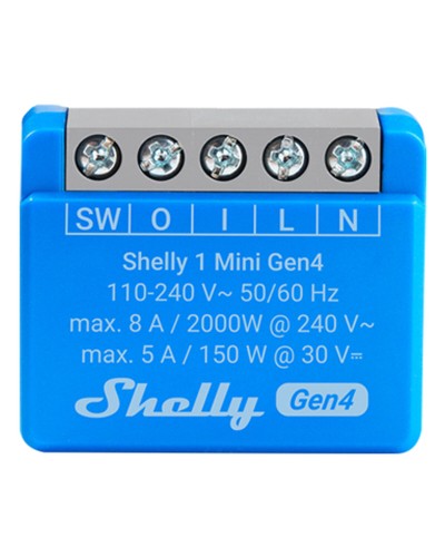 Älypistorasia Shelly S4SW-001X8EUU Bluetooth Wi-Fi Bluetooth 5.0