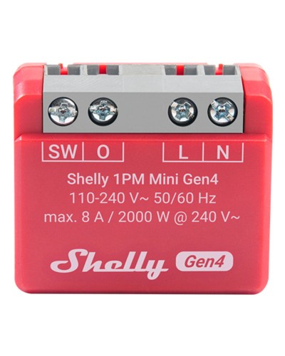 Slim Stopcontact Shelly S4SW-001P8EU Bluetooth Wi-Fi Bluetooth 5.0
