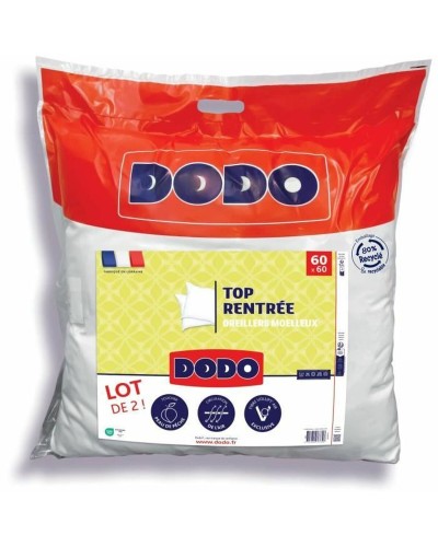 Set med 2 kuddar DODO Vit 60 x 60 cm