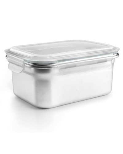 Lunchbox Ibili 669316 Grijs Roestvrij staal Rechthoekig 1,6 L