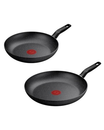 Pannu Tefal DARK ESSENTIAL Musta Alumiini Ø 24 cm Ø 28 cm 2 Kappaletta (2 osaa)