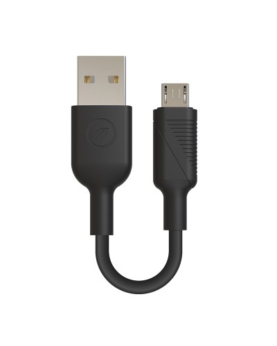 USB-kabel Muvit for Change Zwart 20 cm