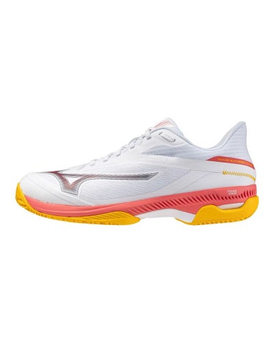 Scarpe da Padel per Adulti Mizuno Wave Exceed Court Cc Bianco