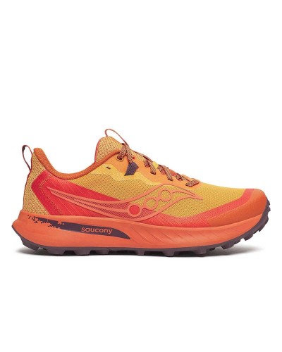 Herr trail löparskor (bergslöpning) Saucony Peregrine 15 Gul Orange