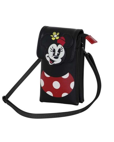 Bolso para Móvil Minnie Mouse Negro