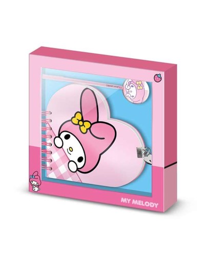 Notizbuch + Stift My Melody Rosa 160 Blatt 23 x 2,5 x 24 cm