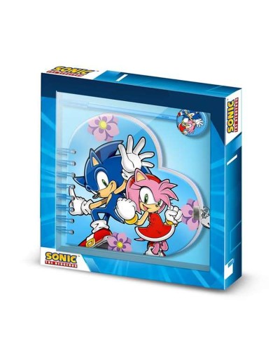 Spiraalnotitieblok met Pen Sonic Blauw 160 Lakens 23 x 2,5 x 24 cm