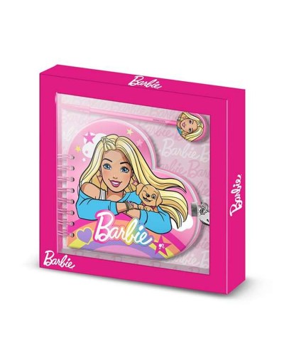 Spiraalnotitieblok met Pen Barbie Roze 160 Lakens 23 x 2,5 x 24 cm