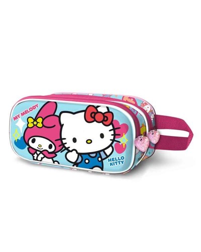 Pennenetui met 2 vakken Hello Kitty