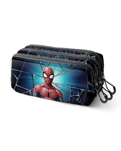 Trousse Fourre-Tout Triple Spider-Man Blue marine