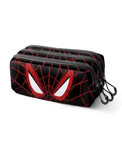 Trousse Fourre-Tout Triple Spider-Man Noir