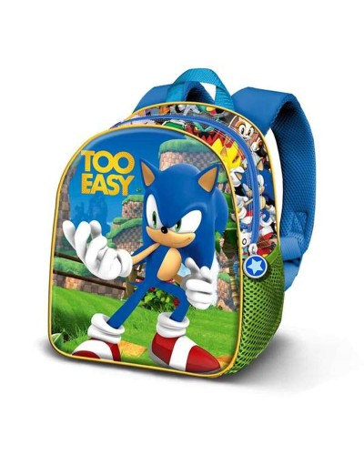 Kinderrugzak Sonic Blauw 30 x 25 x 10 cm