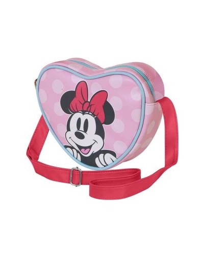 Axelväska Minnie Mouse Rosa 15,5 x 21 x 6,5 cm