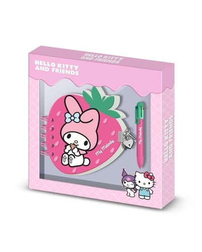 Agenda avec accessoires My Melody Rose 24 x 23 x 2,5 cm