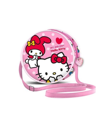Sac à Bandoulière Hello Kitty Rose 18,5 x 18,5 x 7 cm