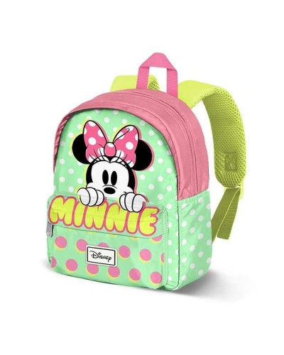 Zaino Scuola Minnie Mouse Verde 27 x 22 x 10 cm