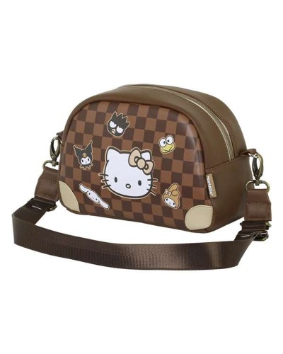 Umhängetasche Hello Kitty Braun 14 x 23 x 9 cm
