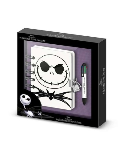 Diary with accessories The Nightmare Before Christmas Lilac 24 x 23 x 2,5 cm