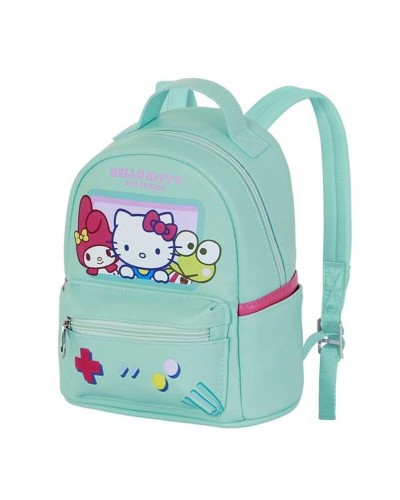 Schulrucksack Hello Kitty türkis