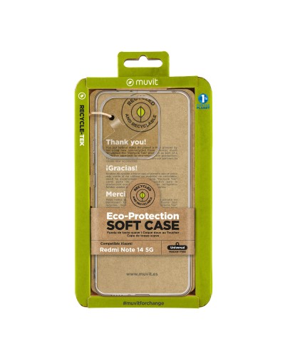 Protection pour téléphone portable Muvit Transparent