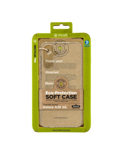 Mobilfodral Muvit for Change Galaxy A26 5G Transparent