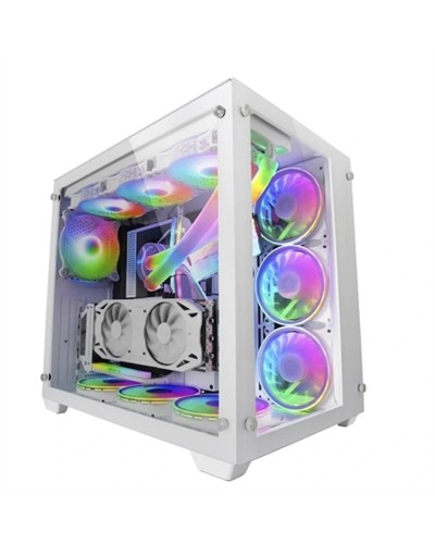 Case computer desktop ATX Mars Gaming MCV3 PREMIUM XXL RGB Bianco