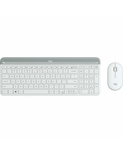 Souris & clavier Logitech MK470 Blanc Espagnol Qwerty