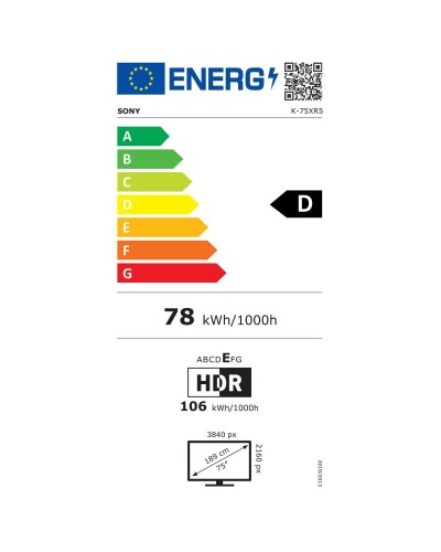 Smart TV Sony K75XR55BP